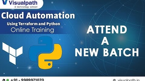 Cloud Automation Using Terraform And Python  Online Training Recorded Demo Session By Visualpath