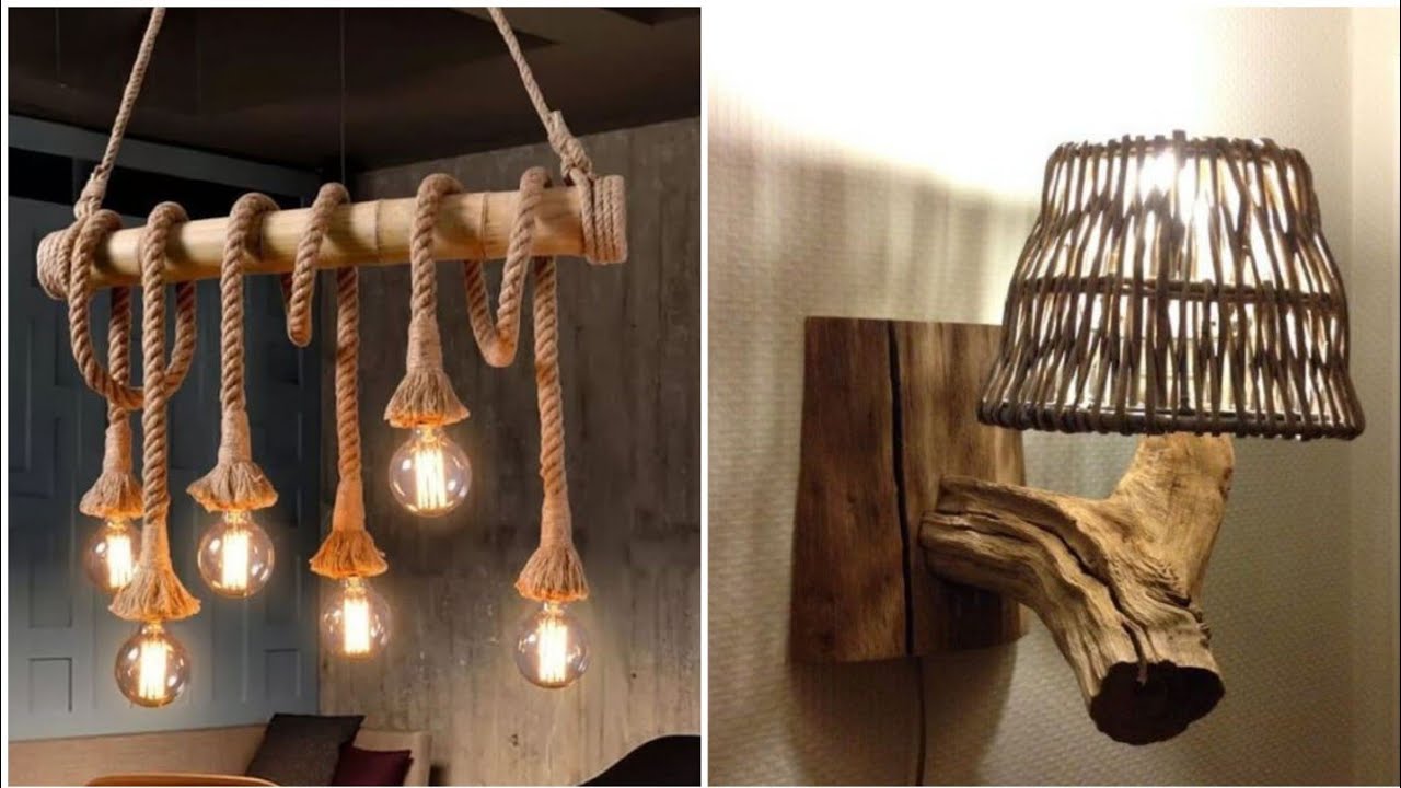 IDÉIAS DE LUMINÁRIAS RUSTICAS! COM TRONCOS E GALHOS! YouTube