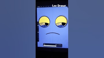 Simple easy eye roll cartoon character animation in procreate ipad