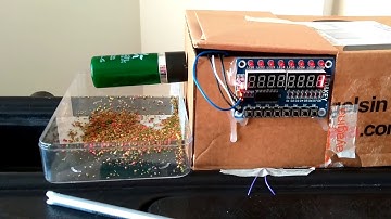 Arduino Uno  TM1638 ve step motor ile  otomatik balık yemleme makinası yapımı.