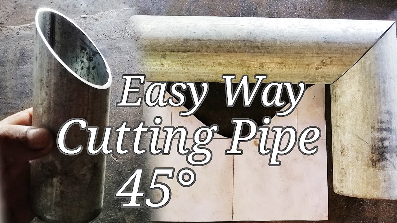 how-to-make-template-for-cutting-pipe-at-45-without-cut-off-machine
