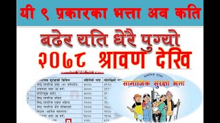 यी ९ प्रकारका सामाजिकभत्ता बढेर यति धेरै पुग्यो Social Security Bhatta 2078/2079!!Brida Bhatta