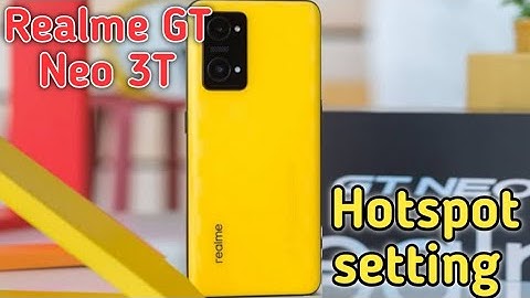 Hotspot Setting In Realme GT Neo 3T, How To Set Hotspot Password In Realme GT Neo 3T,