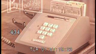 1960S Computer Punch Card Telephone Automation