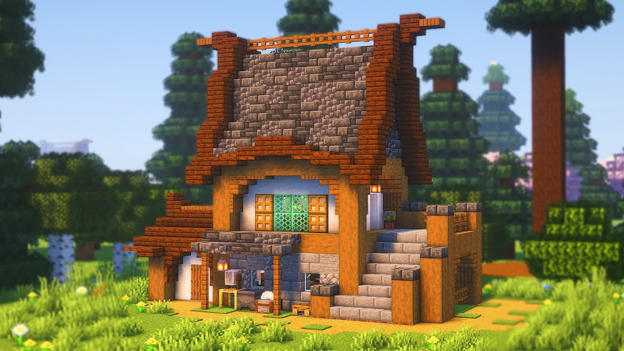 ⛏️ Minecraft Medieval Starter House Tutorial | Easy & Fast - YouTube