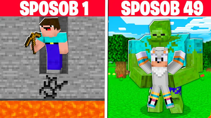50 SPOSOBÓW NA ŚMIERĆ W MINECRAFT Noob vs Pro!