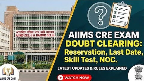 Category Certificate Crucial Date Explained | AIIMS CRE Myth Busted | CRE-2025 DV Rule