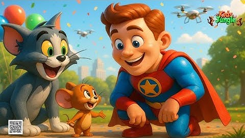 Superman vs Tom & Jerry 🐭🦸‍♂️ Funny Kids Cartoon | Kids Jungle