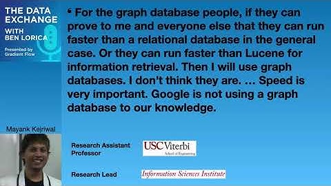 Mayank Kejriwal on using graph databases for applications involving knowledge graphs