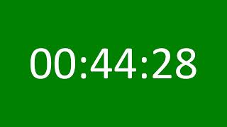 52 Minutes Countdown Timer Green Screen (No Sound) ⏱