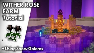 WITHER ROSE FARM Tutorial | Minecraft Tutorial | Java Only