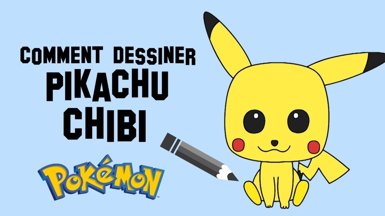 Comment Dessiner Pikachu Chibi - Youtube