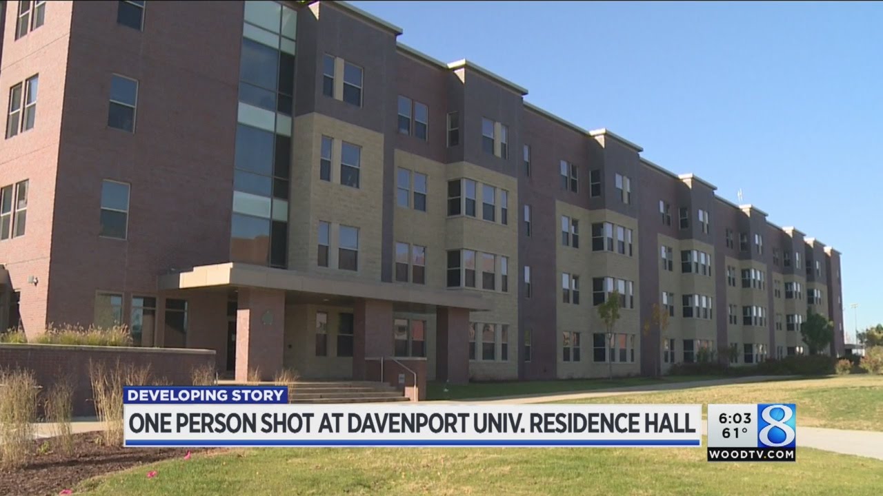 Officials 1 shot in residence hall on Davenport U main