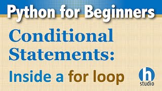 Python Conditional Statement inside a for Loop