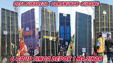 Parade Arak arakan 6 GRUP SINGA DEPOK 1 MAJIKAN || Sukareja PAMANUKAN SUBANG 2 Agustus 2023