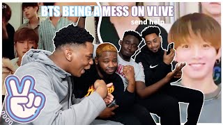 bts being a mess on vlive | REACTION