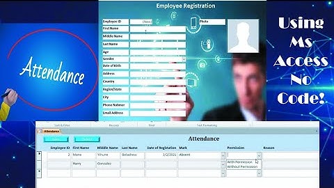 How To Create Attendance Form Which is Linked With Employee Form In Ms Access