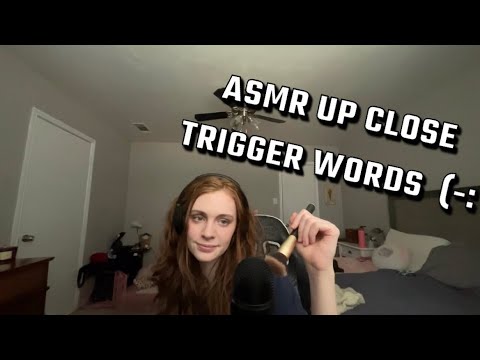 ASMR| Up close whispering and trigger words (: