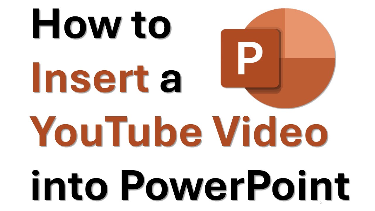 How to insert a YouTube video into PowerPoint - YouTube