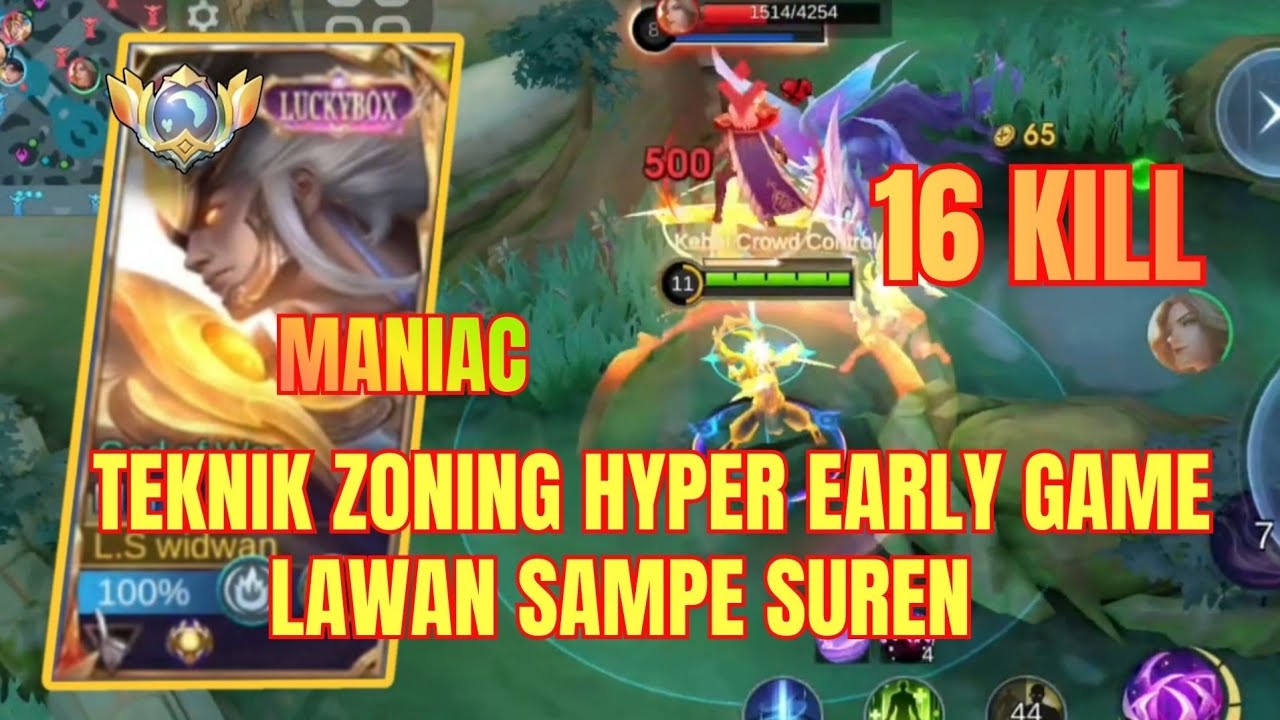 CARA USER MARTIS ZONING HYPER LANCELOT BIKIN TEAM LAWAN SURRENDER - GAME PLAY TOP GLOBAL MARTIS