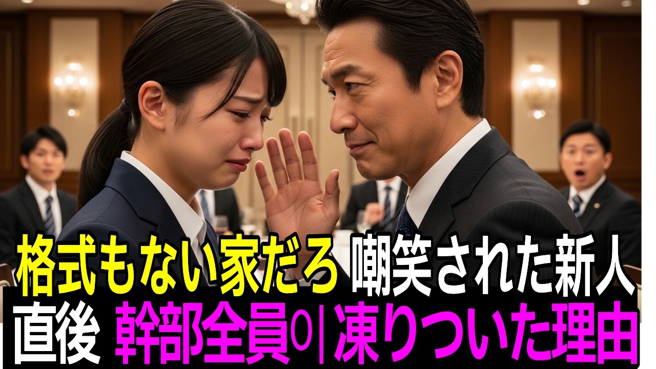 「格式もない家だろ」と嘲笑された新人。直後に正体が判明し、幹部全員が凍りついた【感動する話】【朗読】
