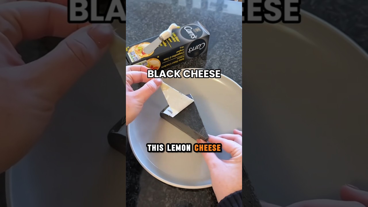 This Lemon Cheese Is Completely Black