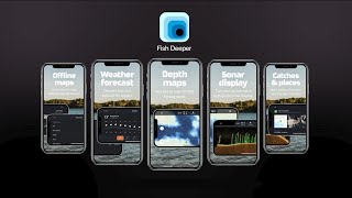 Come usare l'app Fish Deeper: Impostzioni, Modalità, Controllo del Sonar, Mappe dei Fondali e altro screenshot 5