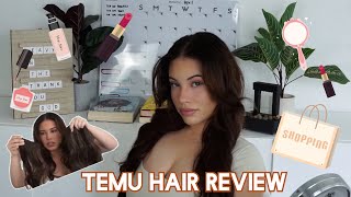$10 clip-ins from TEMU | TEMU hair review