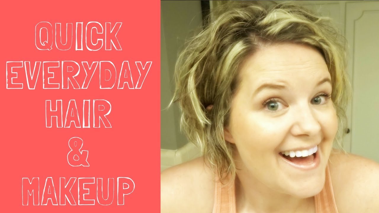 Fast Everyday Hair & Makeup Get Ready With Me Short Hair Tutorial