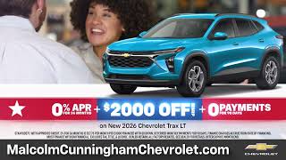 Malcolm Cunningham Chevy Atlanta - Great American Upgrade - 0% APR + $2K Off MSRP - New '26 Trax LT
