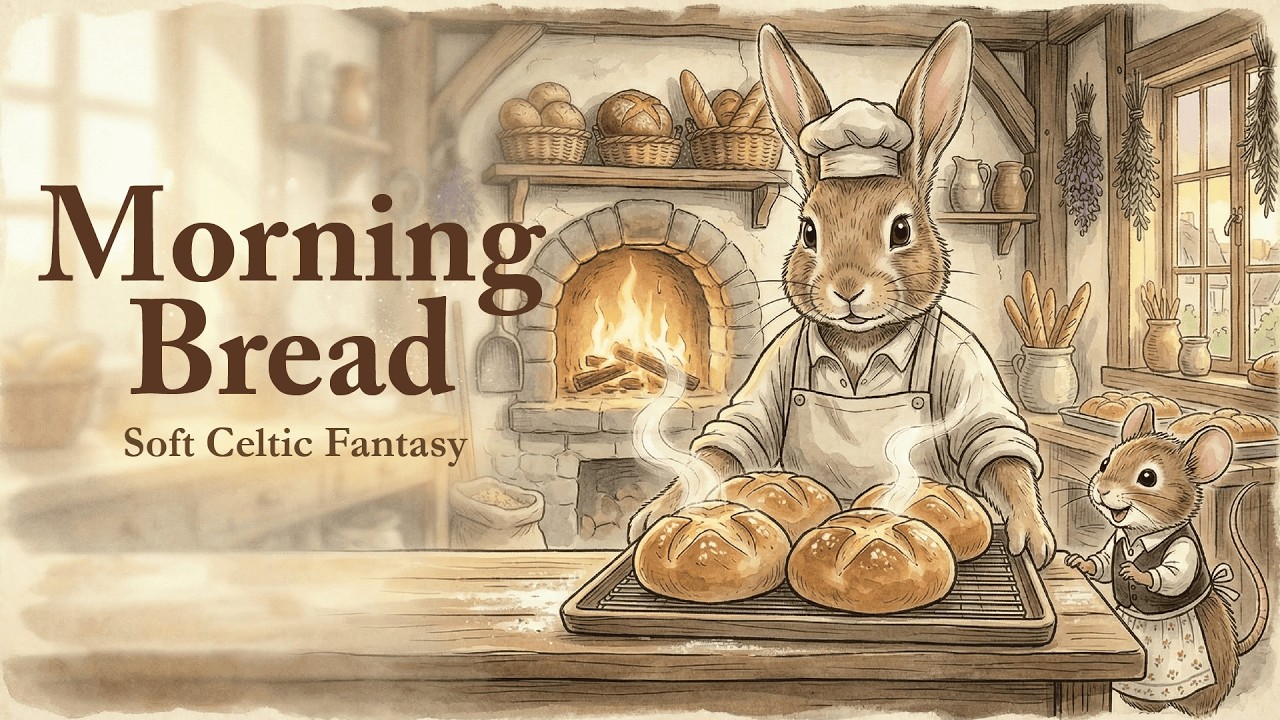 [Celtic Music] Cozy Morning Bakery – Warm Bread at the Rabbit Village