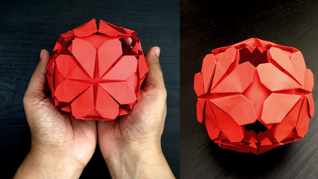DIY Paper Craft !! Paper Flower Ball (Kusudama) Origami / Paper Crafts For School / paper crafts