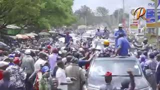 Raila received like a king in Nanyuki town. Video |Courtesy