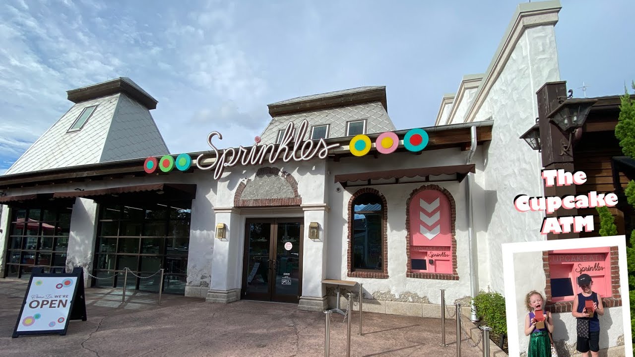 Sprinkles Cupcakes Cupcake ATM Disney Springs Watch Us Get