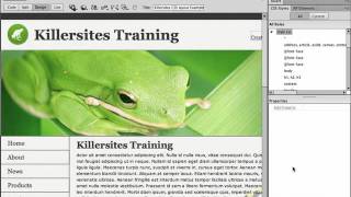 Dreamweaver CS6 Tutorials-Lesson 2 Step 3 Workspace Panels