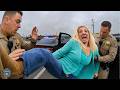 Entitled Karen Kicks Officers During a Violent DUI Arrest | Karens Getting Arrested By Police