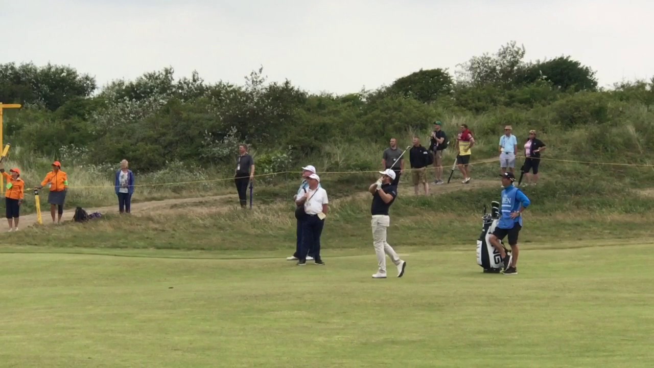Tyrell Hatton - Wedge shot - Open Championship 2017