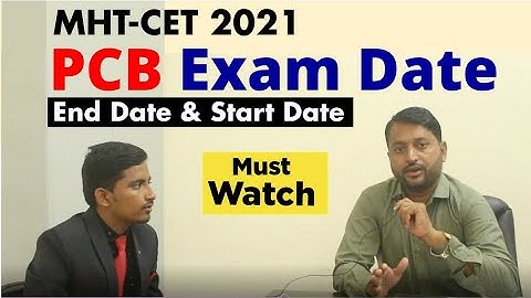 MHTCET 2021 (PCB) Exam Date??