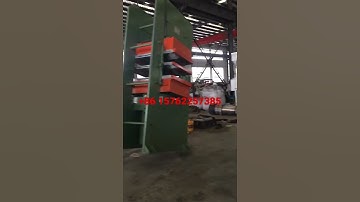 Rubber car mat vulcanizing press machine loading the container for my Algeria 🇩🇿 customer