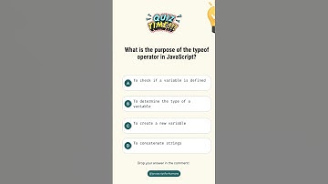 What is the purpose of the typeof operator in JavaScript? #coding  #javascript #reels