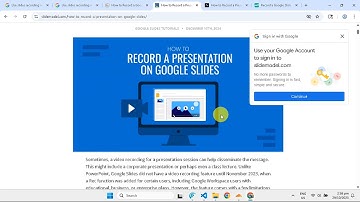 How To Record A Google Slides Lesson Presentation With Audio And Video