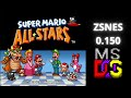 Emulator ZSNES 0150 1997 MS DOS Super Mario All Stars 