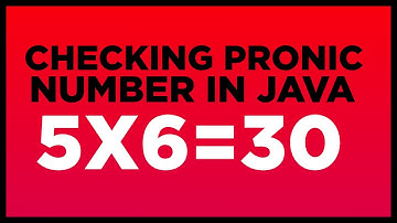 Pronic Number Checking in java