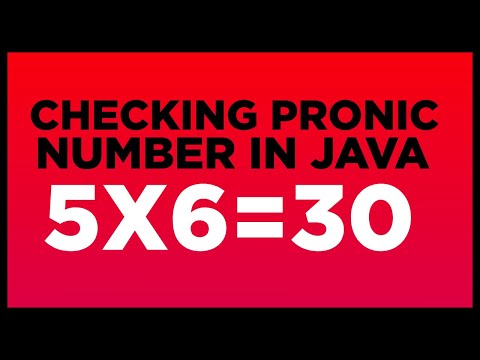 Pronic Number Checking in java