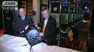 ノーベル化学賞2教授　伝統のセレモニーに参加（10/12/07）