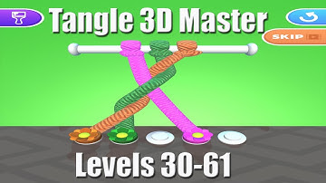 Tangle Master 3D - Gameplay walkthrough Levels 30-61 ( Android,IOS)