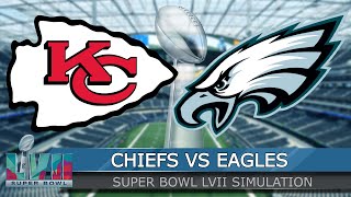 Kansas City Chiefs vs Philadelphia Eagles - Super Bowl LVII Full Game Highlights (Madden 23 Sim)
