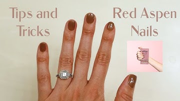 how to apply red aspen nails dashes | easy at home fake nails