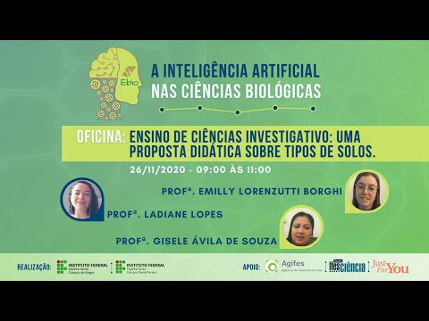 V EBIO - Oficina: Ensino de ciências investigativo: uma proposta didática sobre tipos de solos.