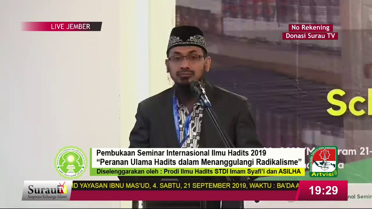 (FULL) Seminar Internasional : Peran Ulama Ahli Hadits dalam Menanggulangi Radikalisme
